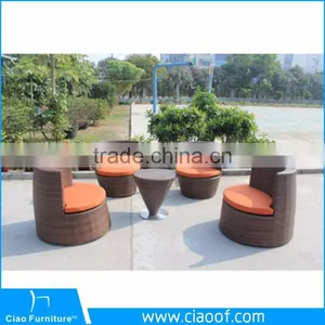Latest Design Sectional Home Garden Rattan Coffee Table Set thumbnail-1