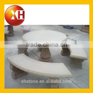Garden Artificial Marble Dining Table for Park Furniture thumbnail-1