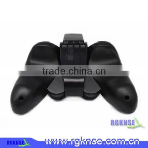 Black PC Gamepad Joystick USB Connector Double Shock thumbnail-1