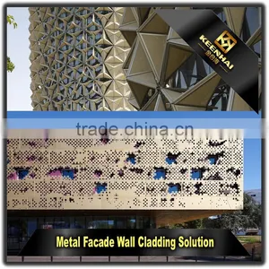 Decorative Powder Coated Aluminium Modern Design of Building Facade thumbnail-4