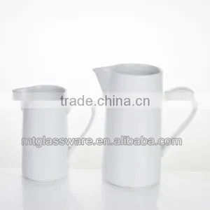 Hand Made White Mini Glazed Mini Ceramic Flower Plat Pots,pitcher thumbnail-1