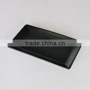 Ceramic Sushi Plate With Black Solid Color thumbnail-1