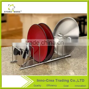 Hot Sale Kitchen Storage Shelve Pot Lid Rack Organizer thumbnail-1