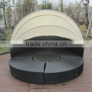 Top Sale Round Rattan Daybed Indoor Daybed thumbnail-5