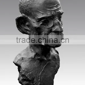 Bronze Head Sculpture Gandihi Statue thumbnail-1