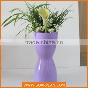 Unique Home Decorative Fiberglass Purple Flower Vase thumbnail-1