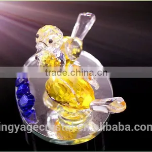 Customized Logo Promotional Irish Crystal Photo Double Birds Model Gifts thumbnail-1