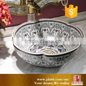 Jingdezhen Ceramic Washbasin Table Top Hand Wash Basin thumbnail-1