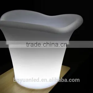 RGB Color Changing Illuminated Plastic Ice Bucket Led Lighting Flower Pots thumbnail-3
