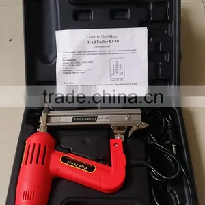 1500w Lower Noise Handheld Floor Electric Nail Gun Crown Stapler Portable Electric F30 Brad Nailer thumbnail-3