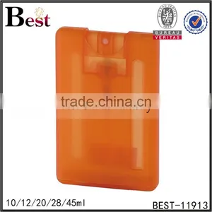 2017 Hot New Products Cosmetic 10ml 20ml 45ml Orange Credit Card Perfume Bottle Plastic Cover Spray Glass Bottle Perfume thumbnail-1