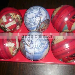 Metal Tin Ball, Christmas Ball Tin thumbnail-1