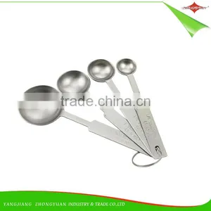 ZY-L2004 Wholesale High Quality 4pcs Stainless Steel Measuring Spoon Set for Cooking Tools thumbnail-1