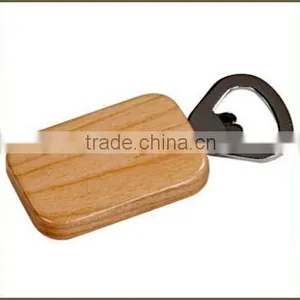Stainless Steel Bottle Opener With Wooden Handle thumbnail-1