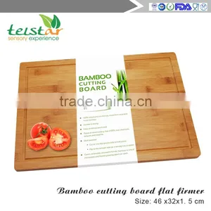 Manufacturers Selling Beautiful Large 100% Fruit Juice Groove Organic Bamboo Chopping Block Wholesale thumbnail-1