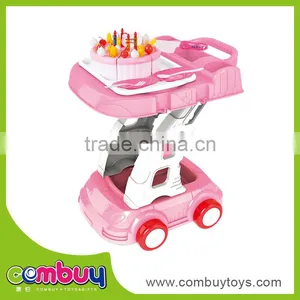 Multi-function Cooking Set Kids Play Toy Small Kitchen Trolley thumbnail-1