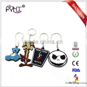 Silicone Loop Keychain Keyring With Stainless Steel Ring thumbnail-6