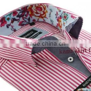 Italian Design Shirts for Men Italian,Luxury Stripes Trimming Shirts thumbnail-1