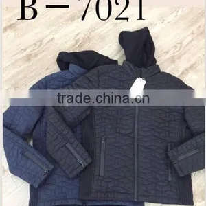 New Style Jacket With Hoody Fashion Winter Quilted Man Jacket Stocklots thumbnail-2