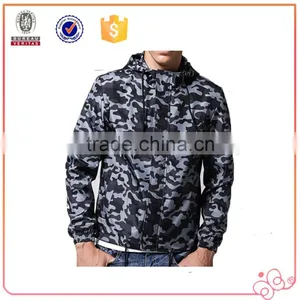 Popular High Quality Sport Men Jacket Camo Coat Causal Hooded Outdoor Thin Windbreaker Zipper Outwear thumbnail-1