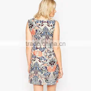 Fashion Plus Size Clothes Floral Printing Sleeveless Maternity Clothes For Pregnant Women Maternity Clothes Dress thumbnail-2