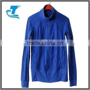 OEM Adult Stretchable Sportswear Women Breathable Yoga Jacket thumbnail-1
