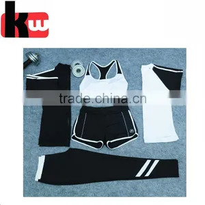 Women Fitness 95%Cotton 5%Sandex Custom Yoga Sets for Ladies thumbnail-5