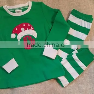 Christmas Pajamas Stripe Pajamas Organic Cotton Pajamas Baby Boy Christmas Clothes thumbnail-4