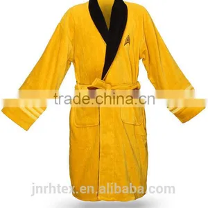 Factory Wholesale Custom Logo Cotton Terry Hotel Bathrobe thumbnail-3