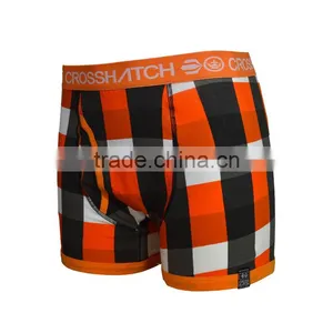 OEM Check Print Man's Underwear Boxer Briefs High Quality Cotton thumbnail-2
