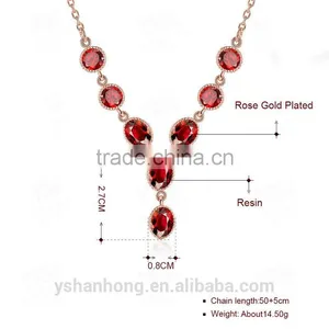 Rose Gold Long Sweater Fashion Chain Neaclaces thumbnail-3