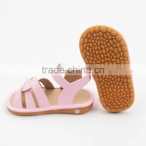 2017 Baby Shoes Plain Color Safe Leather Shoes for Kids Squeaky Shoes thumbnail-5