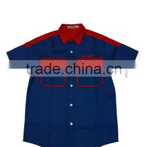 100% Cotton Design China Made Popular Custom Workwear Open Shirts Design thumbnail-4