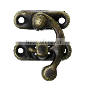Antique Bronze Jewelry Hook Box Latches Clasp For Box Lock Purse Lock 3.3cmx28.0mm thumbnail-1