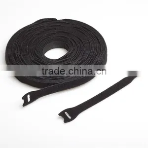 REUSEABLE LOGO PRINTE Hook and Loop NYLON CABLE TIES WITH ROSH AND SGS thumbnail-3