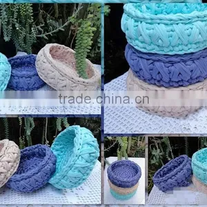 Polyester Fabric Spaghetti T-shirt Yarn Hand Kntting Suitacase Carpet DIY Craft Kits thumbnail-6