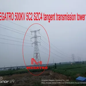 MEGATRO 500KV 5C2 SZC4 Tangent Transmission Tower thumbnail-4