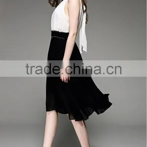 Women Sleeveless Bodycon Long Chiffon Party Cocktail Dresses Ladies Sexy Night Dress Maxi Dress thumbnail-3