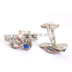 Fancy 3D Crystal Flip Flops Cufflinks thumbnail-4