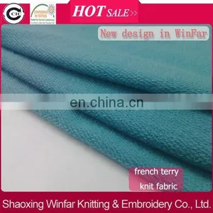 Winfar Textile Polyester Rayon General Quality Plain Dyed Knit French Terry Cloth Fabric thumbnail-1