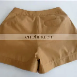 2015 New Style Sheep Leather Short Pants in YKK Zipper in Front thumbnail-3