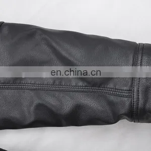 2015 Last Fashion Handsome Faux Fur Lining pu Leather Man Fur Coat thumbnail-6