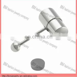 Stainless Steel Vibrating Tongue Barbell Ring Body Piercing Jewelry thumbnail-1