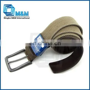 Fashion Canvas Belt With Leather For Men Waist Belt For Kids thumbnail-1