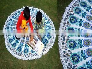 Indian Round Mandala Wall Hanging Throw Beach Sheet Towel Gypsy Yoga Tapestry thumbnail-1