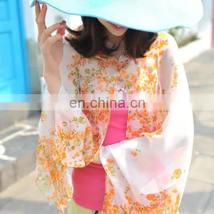 2015 Newestfashion Design Polyester Chiffon Summer Cuff Cape(PP615BL-P) thumbnail-1