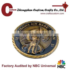 US Air Force One Custom Metal Military Coin With Palting Gold and Enamel thumbnail-3