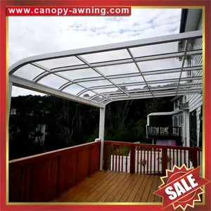 Aluminum Aluminium Metal pc Outdoor Balcony Gazebo Patio Canopy Canopies Cover Awning Shelter Polycarbonate for Sale thumbnail-1