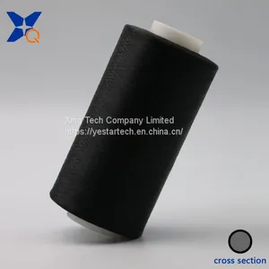 Carbon Fiber Conductive Nylon Filament 20D/3F Intermingling With 75D Black FDY Polyester Filament for ESD Workwear-XTAA184 thumbnail-3
