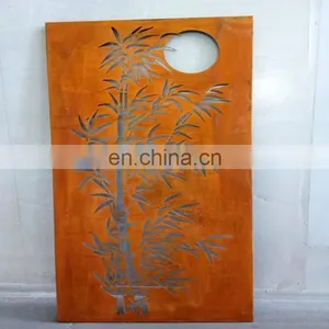 Custom Made Laser Cut Corten Steel Garden Screens thumbnail-5